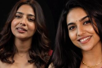 Aishwarya Lekshmi, Mamitha Baiju and Kayadu Lohar during public appearances.