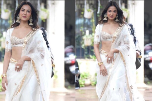 Sonal Chauhan’s White Organza Saree at Mirzapur: The Movie Trailer Launch Proves Less Can Be More 66 026 08 12 204427 Sonal Chauhan in a white organza saree at the Mirzapur The Movie trailer launch