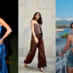 Bollywood celebrities Ananya Panday, Pooja Hegde, Khushi Kapoor and Janhvi Kapoor showcasing their latest stylish outfits