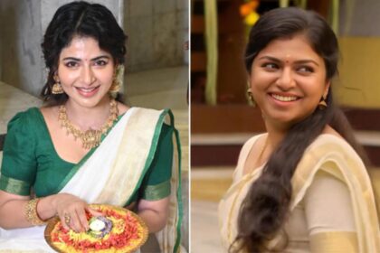 Pookalam Is About Togetherness, Laughter and the Festive Feeling, Say Iswarya Menon and Raveena Ravi 38 2026 08 19 223107 Iswarya Menon and Raveena Ravi share their Onam pookalam memories