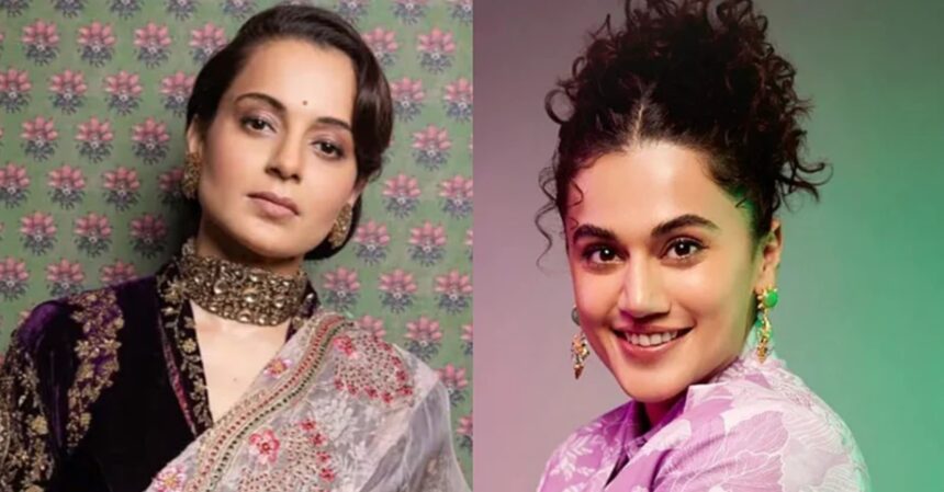 Kangana Ranaut and Taapsee Pannu amid renewed controversy over their long-running Bollywood feud