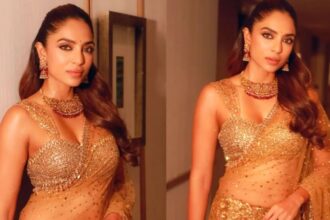 Sobhita Dhulipala walks the runway in Rahul Mishra's Devi: The Eternal Muse couture finale at India Couture Week 2026.